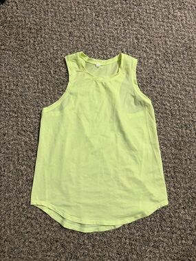 Lululemon Women’s Neon Yellow Sleeveless Tank Top Size 4